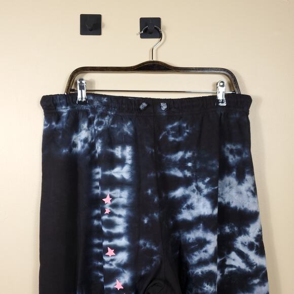 By Samii Ryan Black Tie-dye 'Your Star Sign is Showing" Jogger Sweatpants XXL - Picture 2 of 7